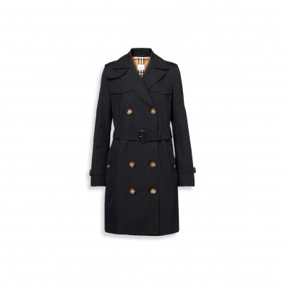 BURBERRY WATERLOO COTTON GABARDINE TRENCH COAT 